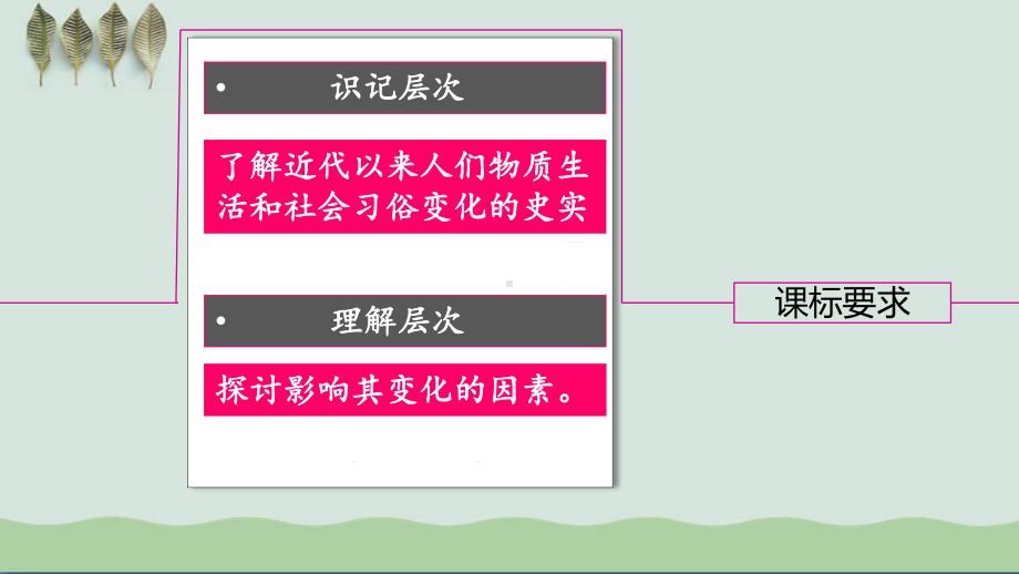 人教版历史必修二第14课物质生活与习俗的变迁说课课件.ppt_第3页