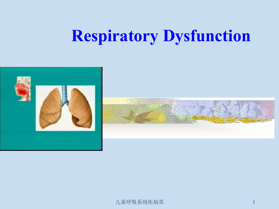 儿童呼吸系统疾病英课件.ppt_第1页