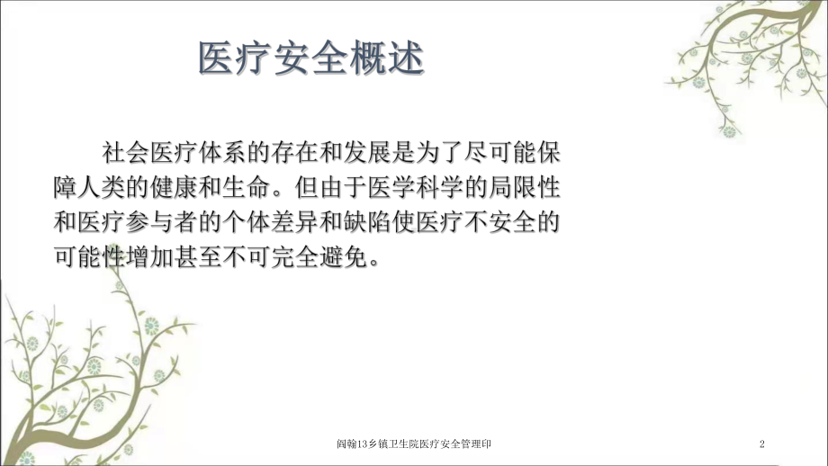 乡镇卫生院医疗安全管理印课件.ppt_第2页