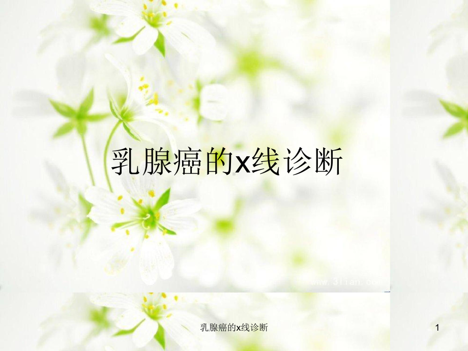 乳腺癌的x线诊断课件.ppt_第1页