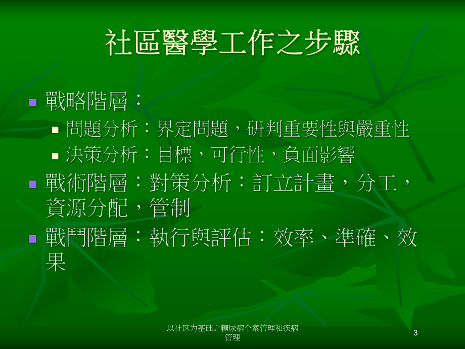 以社区为基础之糖尿病个案管理和疾病管理培训课件.ppt_第3页