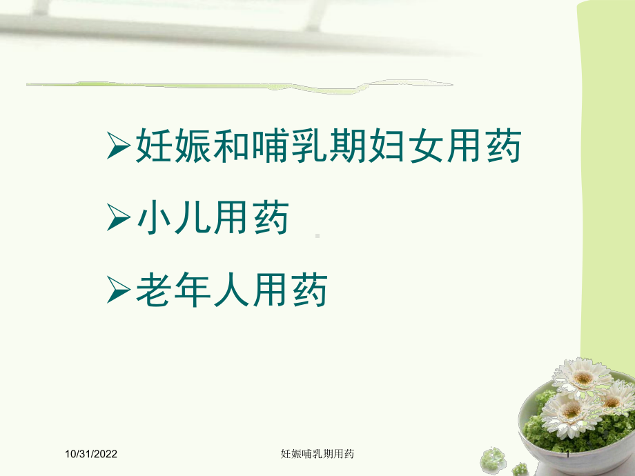 妊娠哺乳期用药培训课件.ppt_第1页