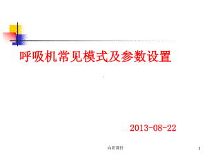 呼吸机常见模式及参数设置53869(行业知识)课件.ppt