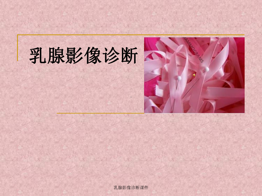 乳腺影像诊断课件.ppt_第1页