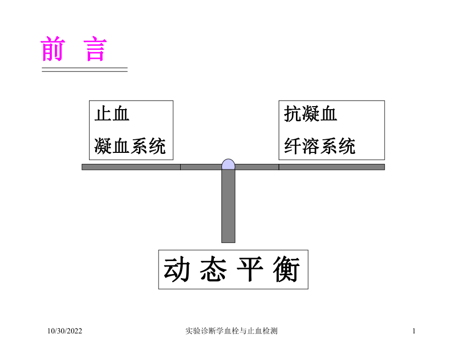 实验诊断学血栓与止血检测培训课件.ppt_第1页