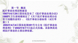 医疗事故法律处理制度教学讲义课件.ppt