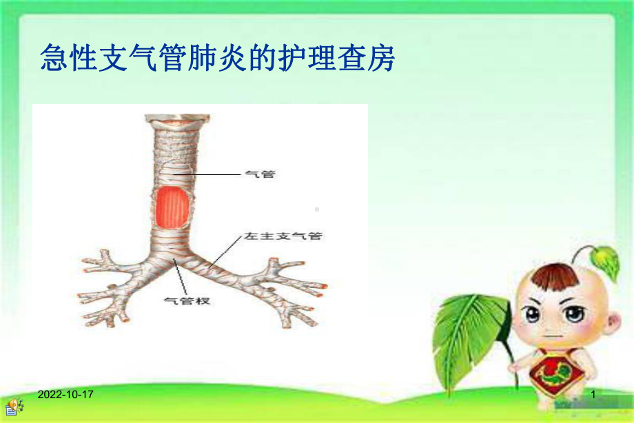 小儿急性支气管炎的护理查房-参考课件.ppt_第1页