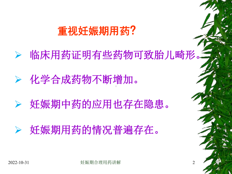 妊娠期合理用药讲解培训课件.ppt_第2页