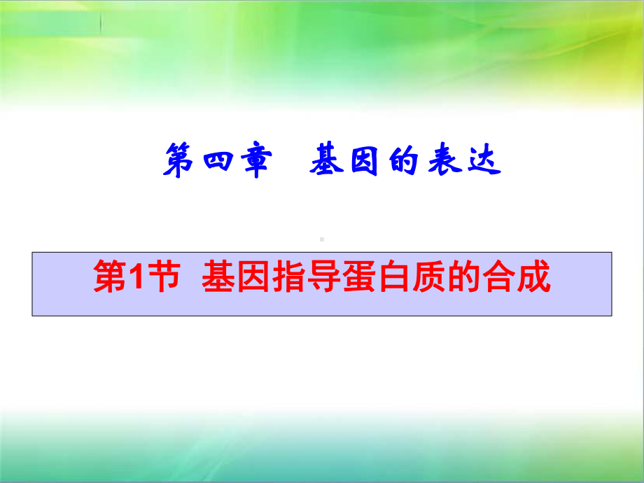 基因指导蛋白质的合成(动画)课件.ppt_第1页