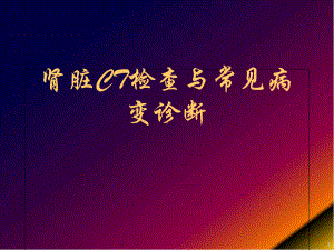 医学课件-肾脏疾病的CT诊断课件.ppt