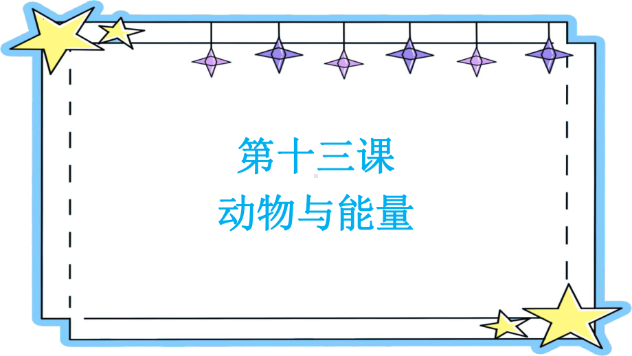 13.动物与能量（ppt课件）(01)-2022新冀人版六年级上册《科学》.pptx_第1页