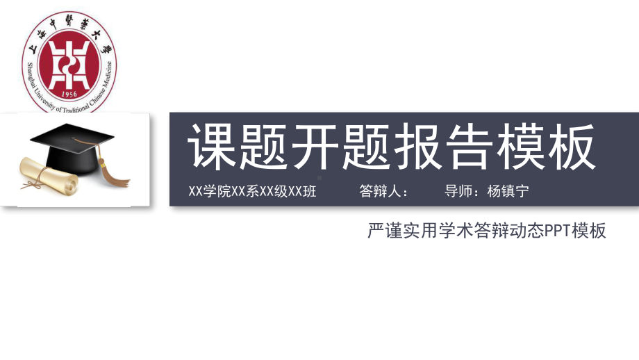 动态细线贯穿开题报告模板毕业论文开题报告优秀模板课件.pptx_第1页