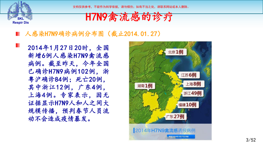 人感染禽流感诊疗方案-医学知识讲座培训课件.ppt_第3页