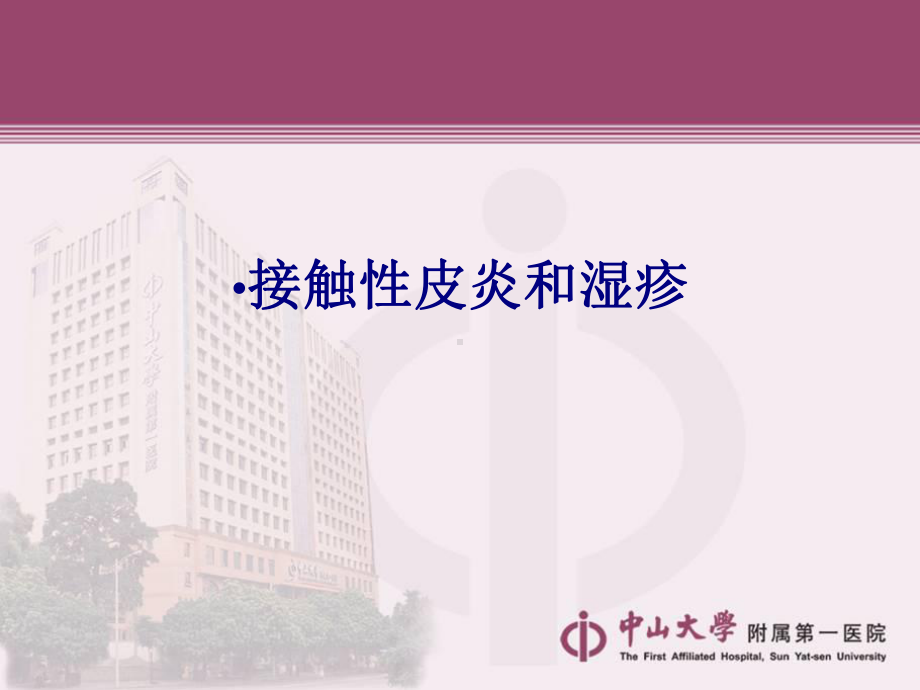 医学接触性皮炎和湿疹专题培训课件.ppt_第1页