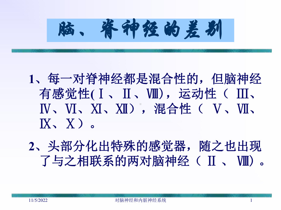 对脑神经和内脏神经系统培训课件.ppt_第1页