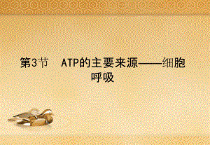 人教版教学课件ATP的主要来源细胞呼吸第1课时.ppt