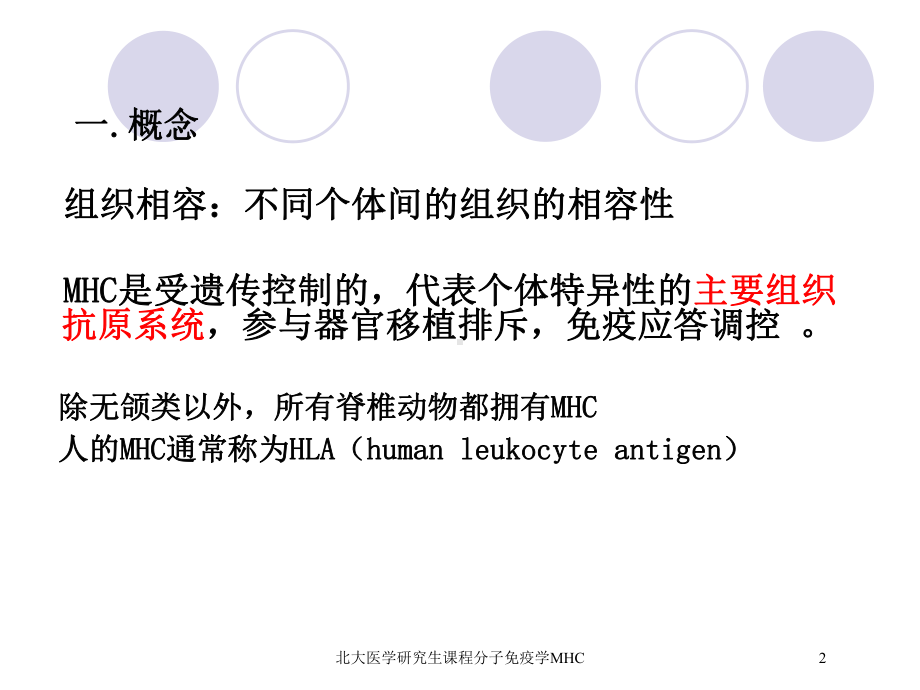 北大医学研究生课程分子免疫学MHC培训课件.ppt_第2页