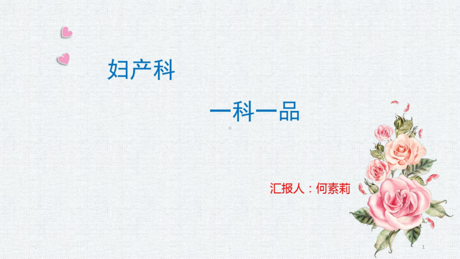 妇产科一科一品课件.ppt_第1页