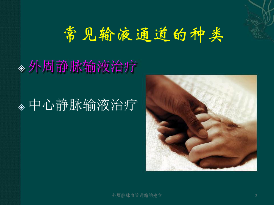 外周静脉血管通路的建立课件.ppt_第2页