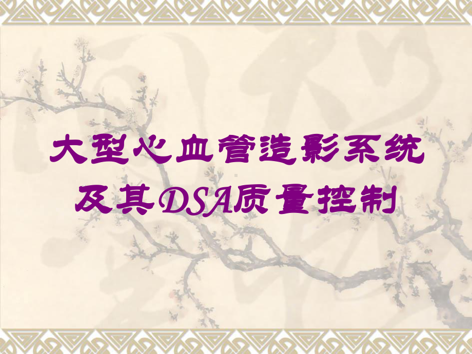 大型心血管造影系统及其DSA质量控制培训课件.ppt_第1页