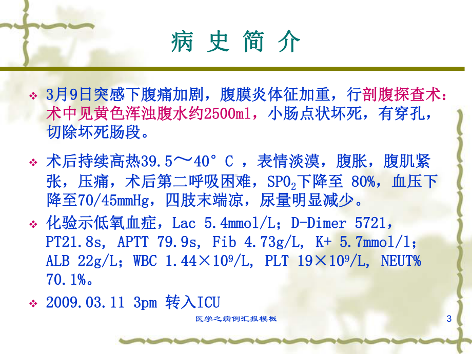 医学之病例汇报模板培训课件.ppt_第3页