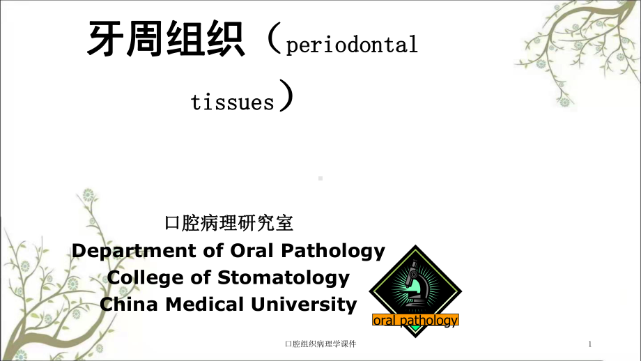 口腔组织病理学课件.ppt_第1页