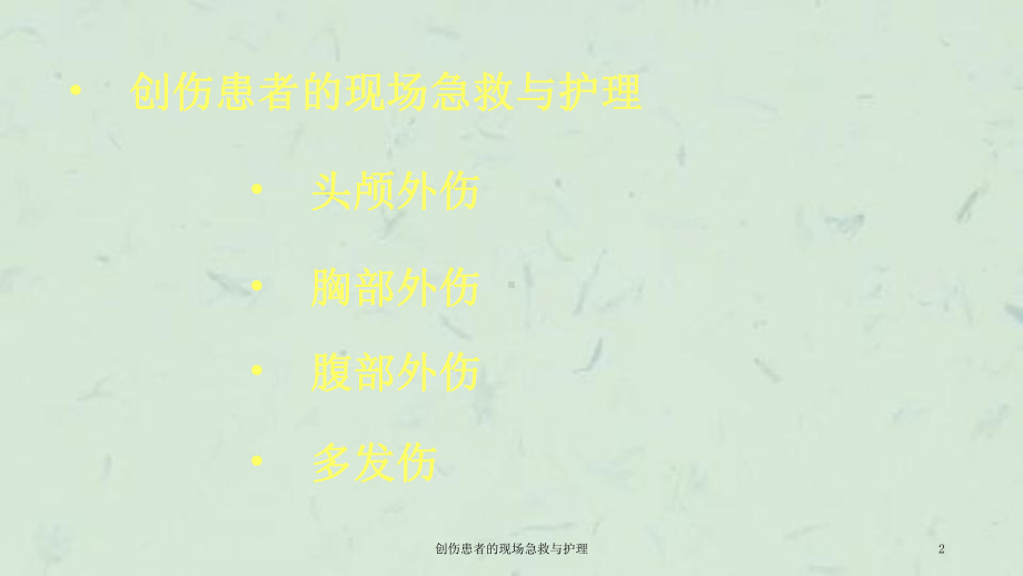 创伤患者的现场急救与护理课件.ppt_第2页