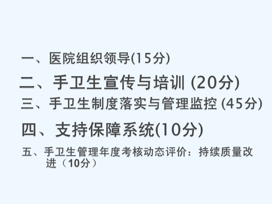 安徽省医疗机构手卫生检查评分标准课件.ppt_第1页