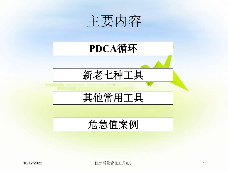 医疗质量管理工具宣讲课件.ppt_第1页