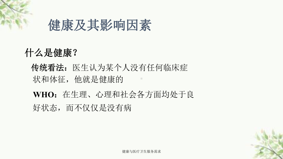 健康与医疗卫生服务需求课件.ppt_第3页