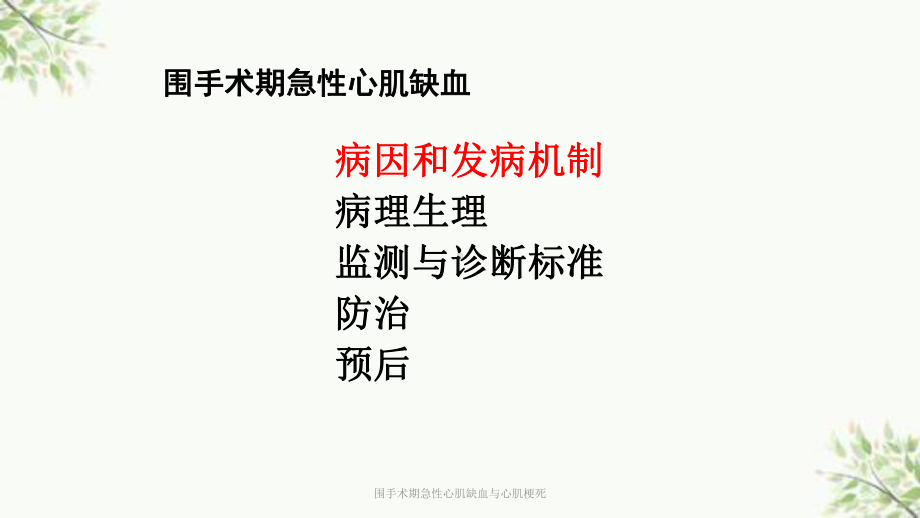 围手术期急性心肌缺血与心肌梗死课件.ppt_第3页