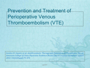 围手术期静脉血栓栓塞(VTE)的防治-课件.ppt