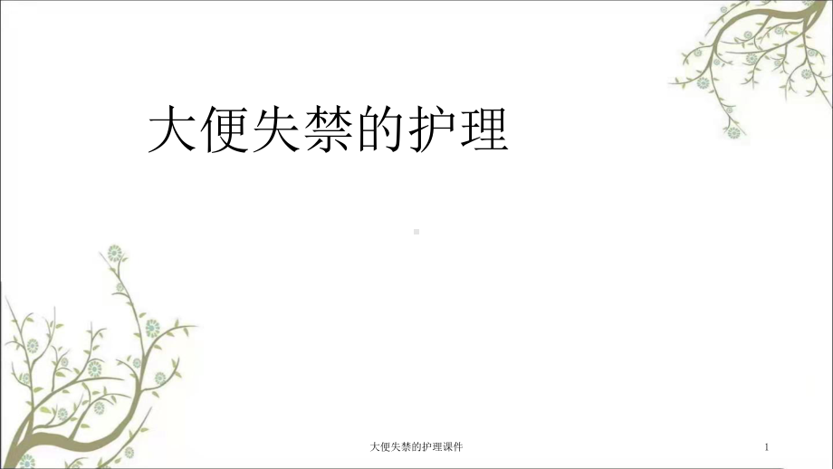 大便失禁的护理课件.ppt_第1页