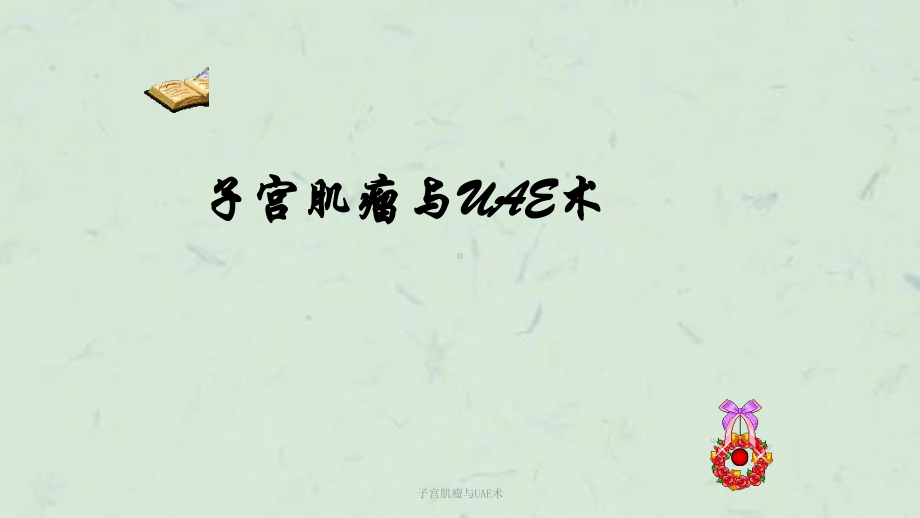 子宫肌瘤与UAE术课件.ppt_第1页