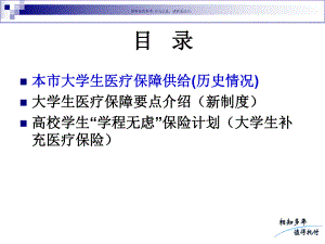 大学生医疗保险方案讲义课件.ppt