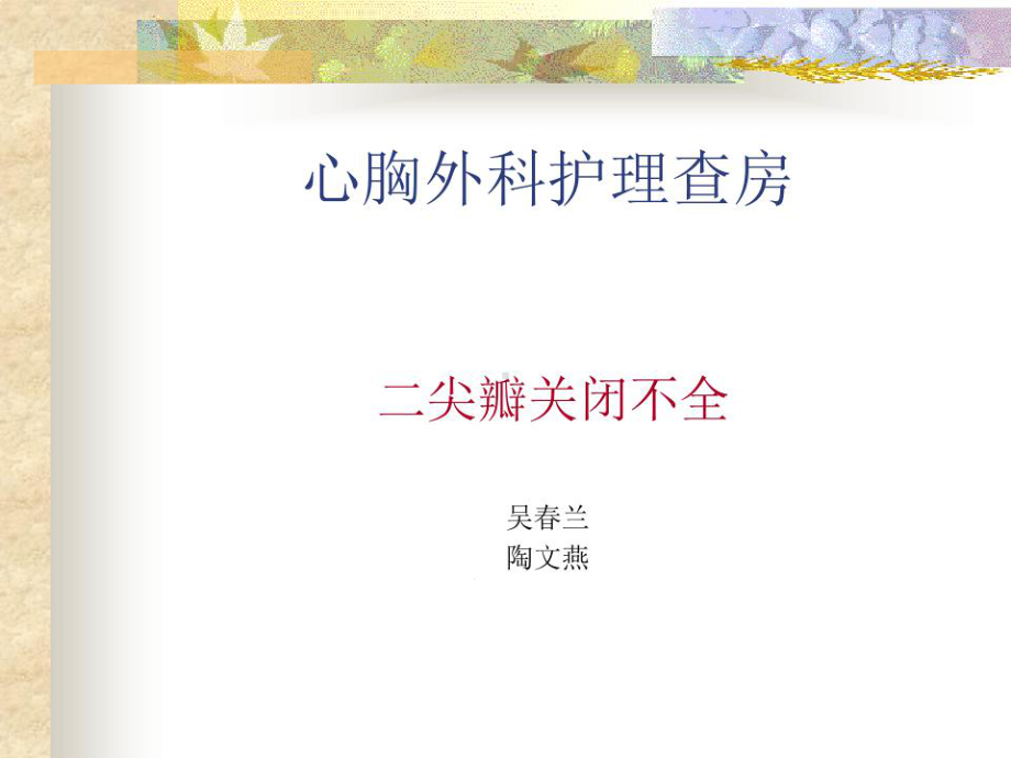 二尖瓣关闭不全课件.ppt_第1页