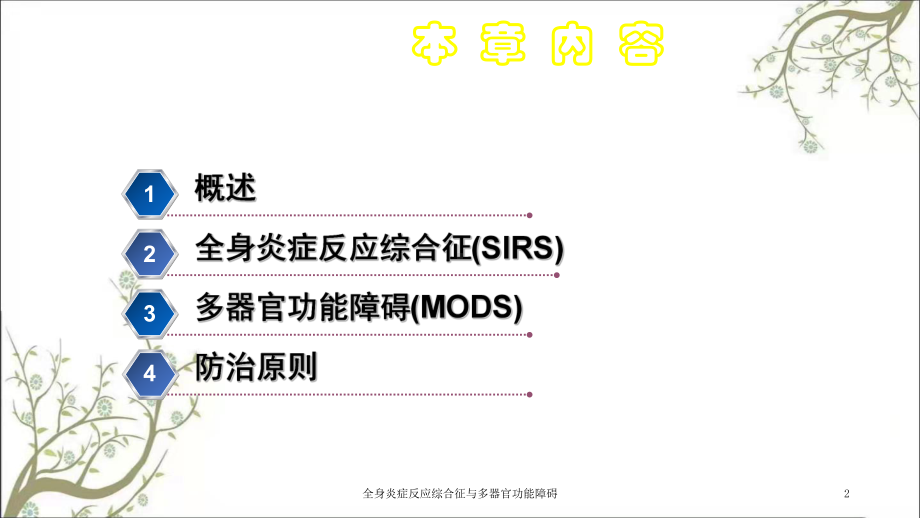 全身炎症反应综合征与多器官功能障碍课件.ppt_第2页