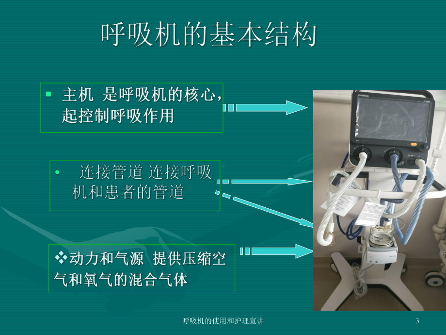 呼吸机的使用和护理宣讲培训课件.ppt_第3页