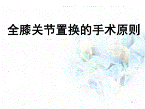 全膝关节置换的手术原则教学课件.ppt