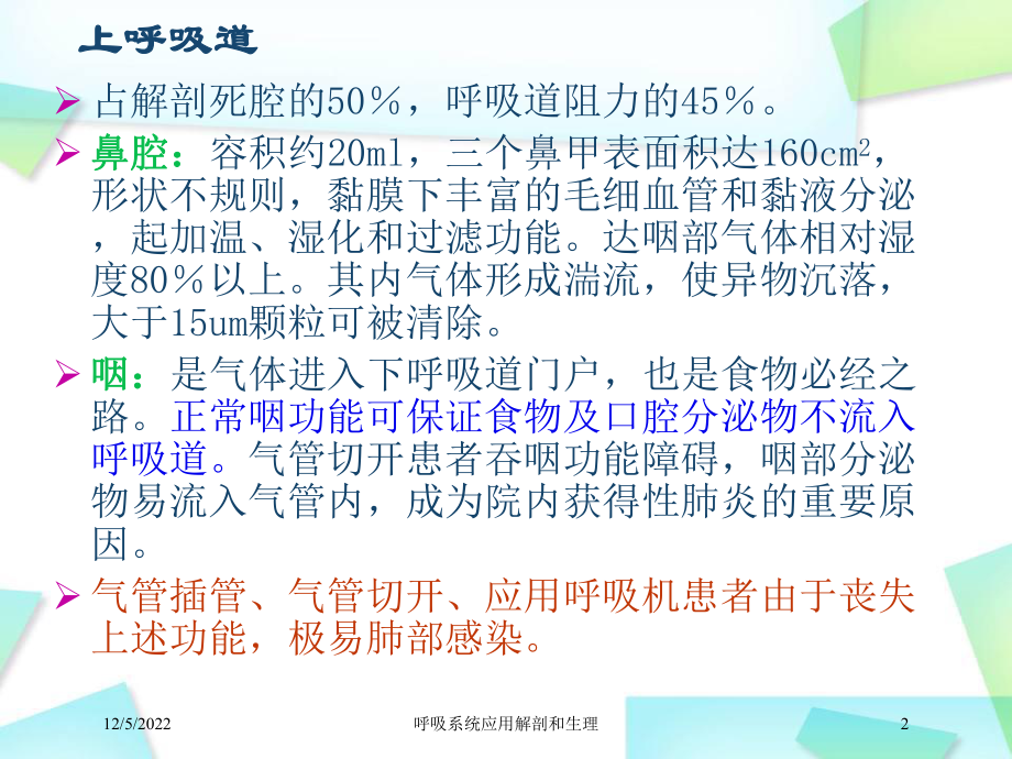 呼吸系统应用解剖和生理课件.ppt_第2页