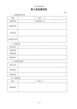 重大危险源档案参考模板范本.doc