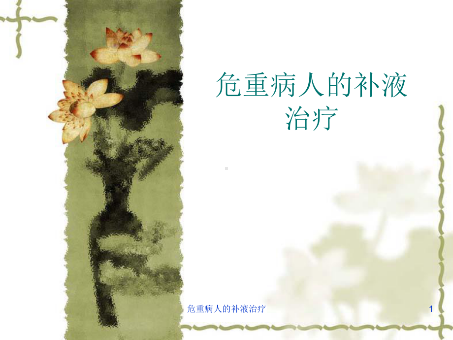 危重病人的补液治疗课件.ppt_第1页