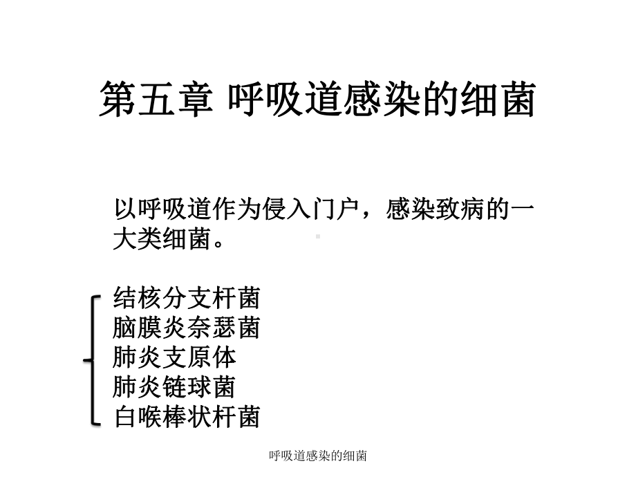 呼吸道感染的细菌课件.ppt_第1页