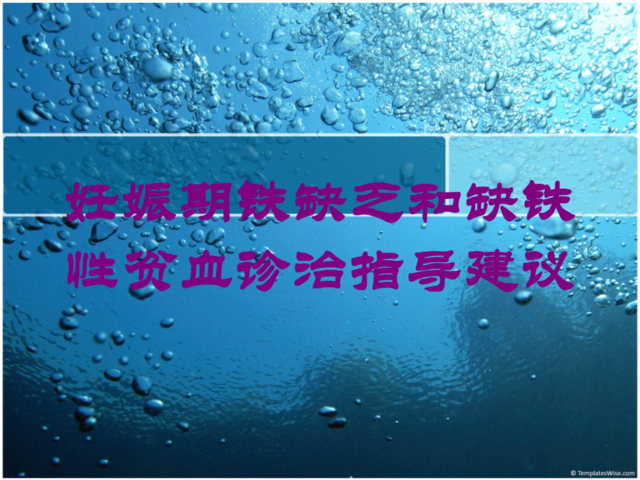 妊娠期铁缺乏和缺铁性贫血诊治指导建议培训课件.ppt_第1页