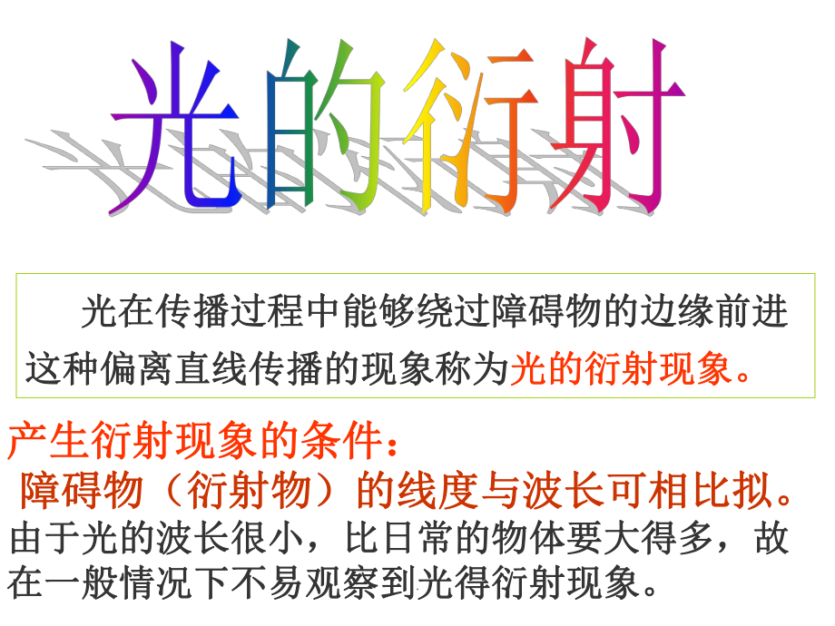 大学物理光的衍射课件.ppt_第1页