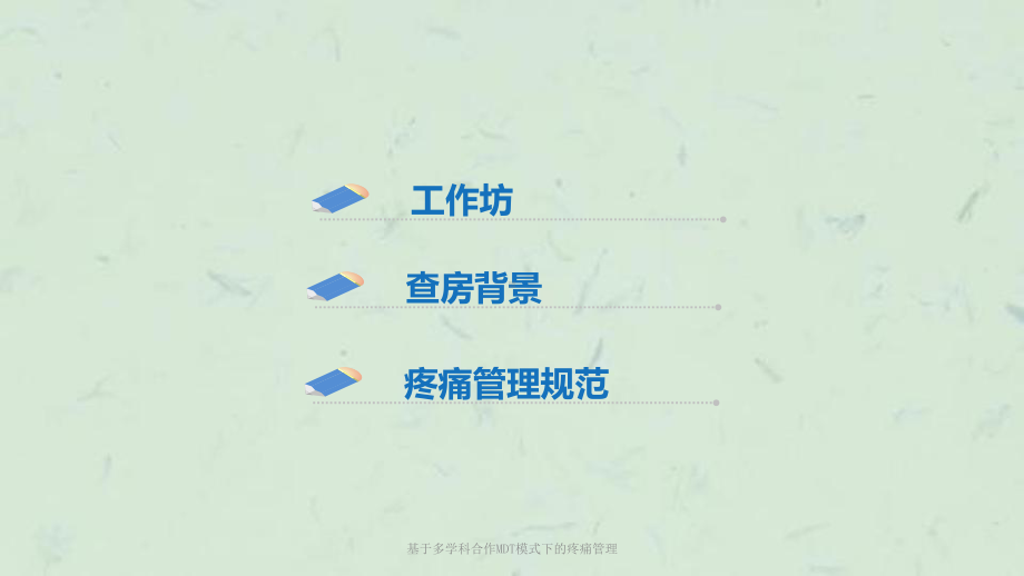 基于多学科合作MDT模式下的疼痛管理课件.ppt_第2页