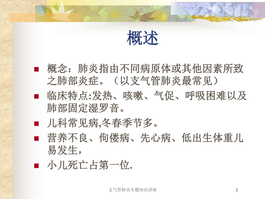 支气管肺炎专题知识讲座培训课件.ppt_第2页