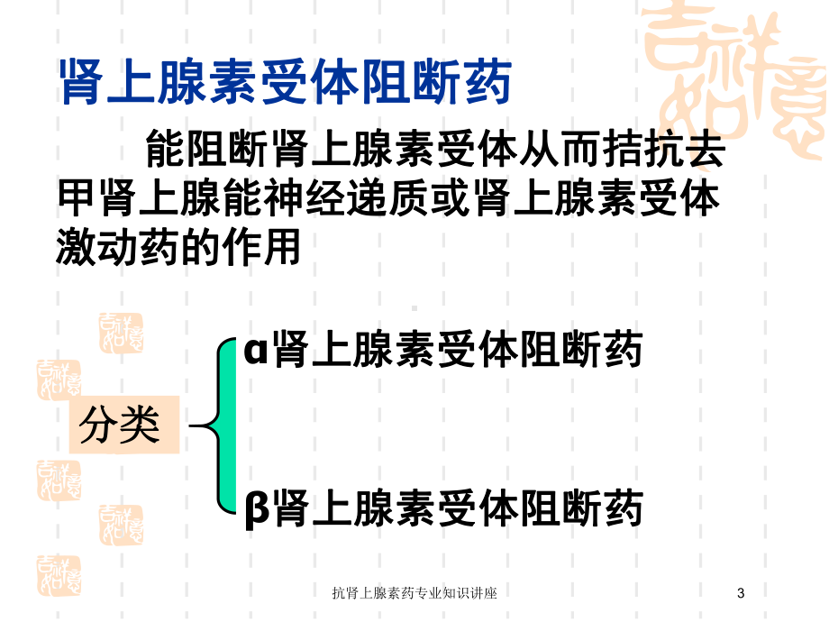 抗肾上腺素药专业知识讲座培训课件.ppt_第3页