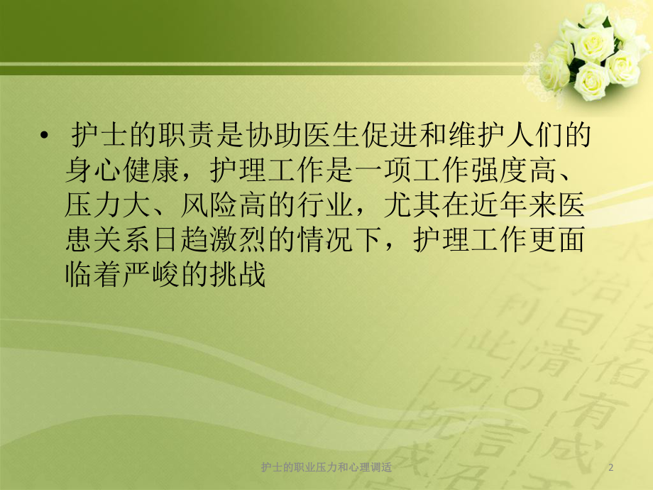 护士的职业压力和心理调适培训课件.ppt_第2页