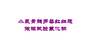 小鼠骨髓多染红细胞微核试验氟化钠培训课件.ppt